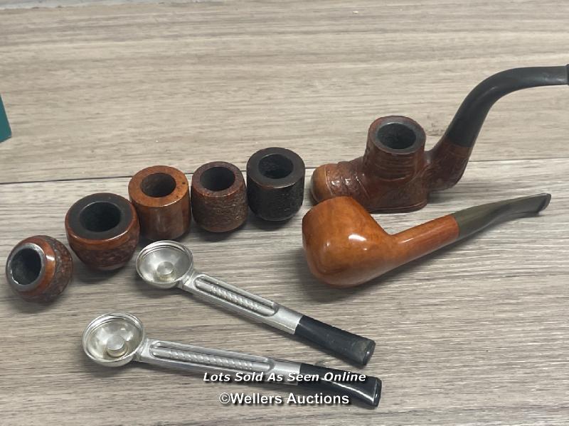 *FOUR SMOKING PIPES INCLUDING INVICTA & BRIAR BOOT SHAPED
