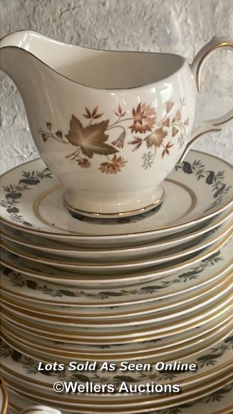 ASSORTED CROCKERY INCLUDING ROYAL DOULTON "TUMBLING LEAVES", ROYAL STAFFORD, QUEEN ANNE BONE CHINA - Image 5 of 6