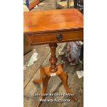 SMALL BEDSIDE TABLE WITH DRAWER, 41CM (W) X 62CM (H) X 32CM (D)