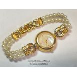 MISAKI LADIES WATCH WITH IMITATION PEARL BRACELET