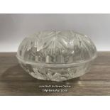 CUT GLASS BOWL WITH LID