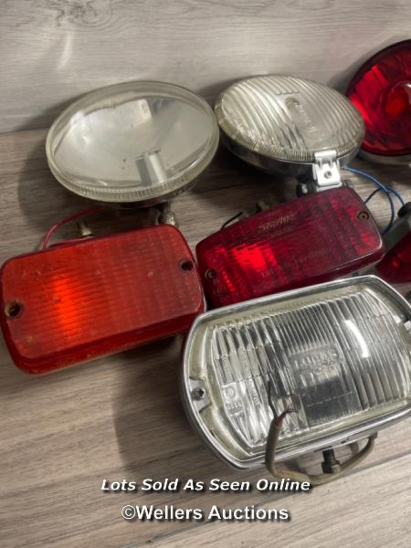 VINTAGE AUTOMOTIVE - EIGHT ASSORTED LIGHTS INCLUDING LUCAS, HELLIER AND STARLUX - Image 2 of 3