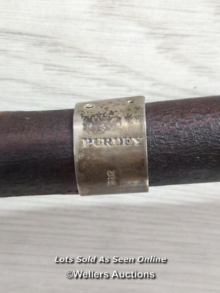 *PURDEY BLACKTHORN HORN & SILVER SHEPHERD'S CROOK WALKING STICK £1,000 NEW - Image 3 of 6