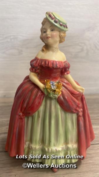 FOUR ROYAL DOULTON FIGURINES - CHRISTINE, AUTUMN BREEZE, THE PUPPETEER AND DAINTLY MAY NO.793086 - Image 8 of 10