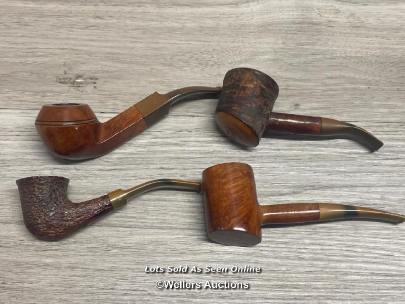 *FOUR SMOKING PIPES INCLUDING ROPP & HARDCASTLE