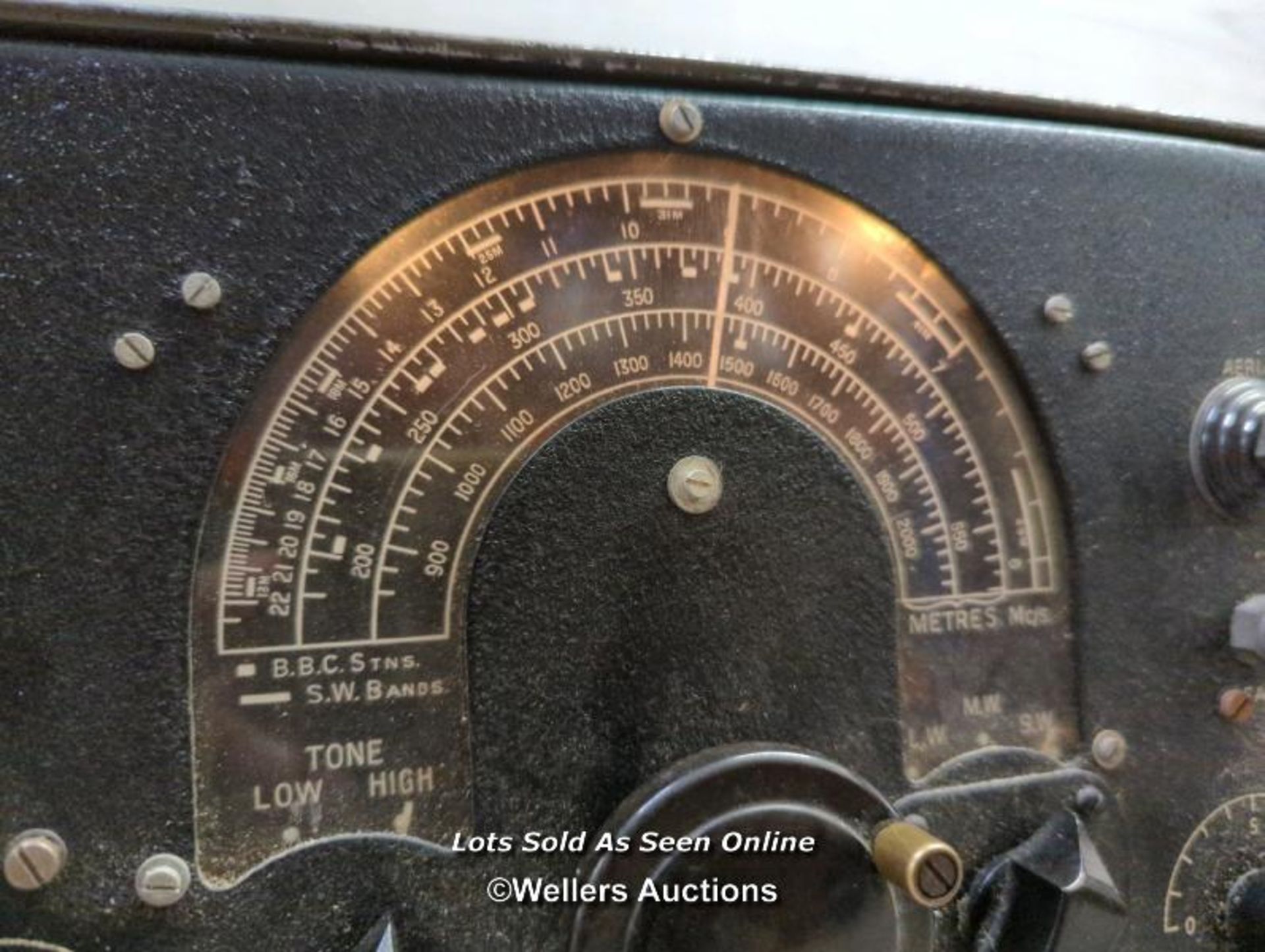 *WW2 BRITISH MILITARY RADIO COMMUNICATION RECEIVER, PYE A. 27718 P.C.R - Image 3 of 10
