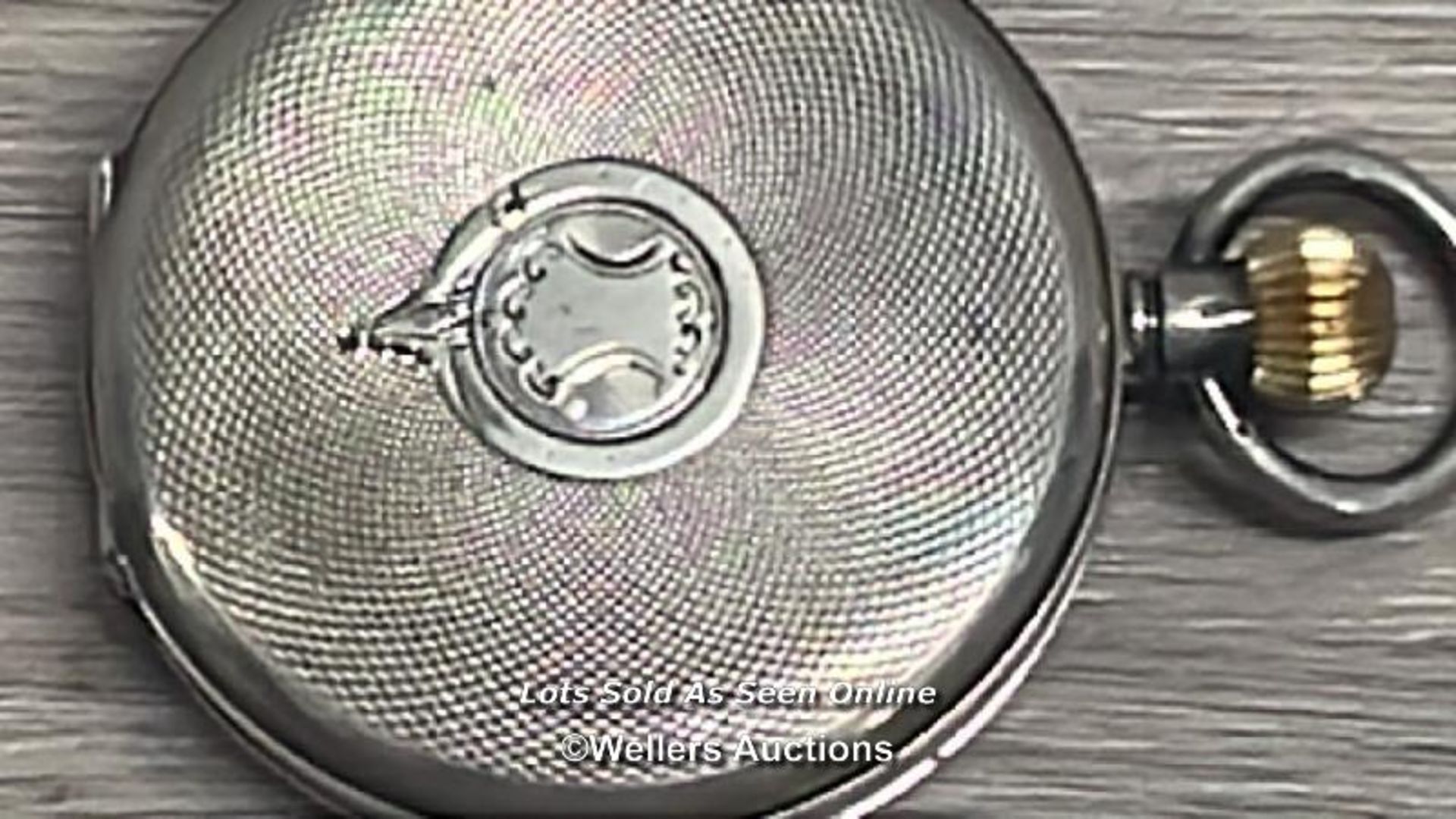 SILVER NIMRA POCKET WATCH, NOT IN WORKING ORDER, 5CM DIAMETER, 87G - Image 4 of 4