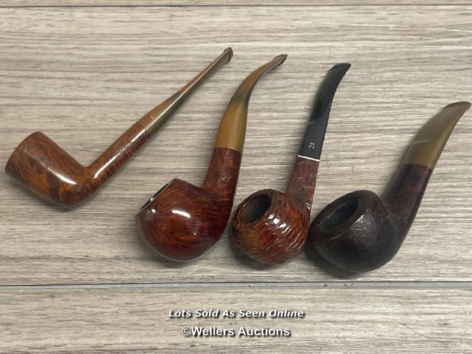 *FOUR SMOKING PIPES INCLUDING HARDCASTLES