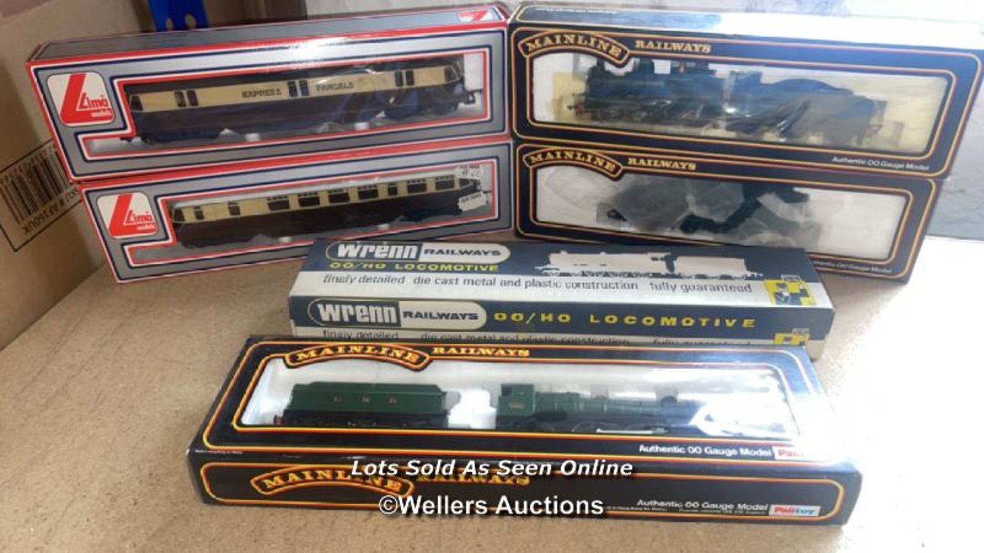 BOXED MODEL TRAINS TO INCLUDE, LIMA, MAINLINE AND WREN
