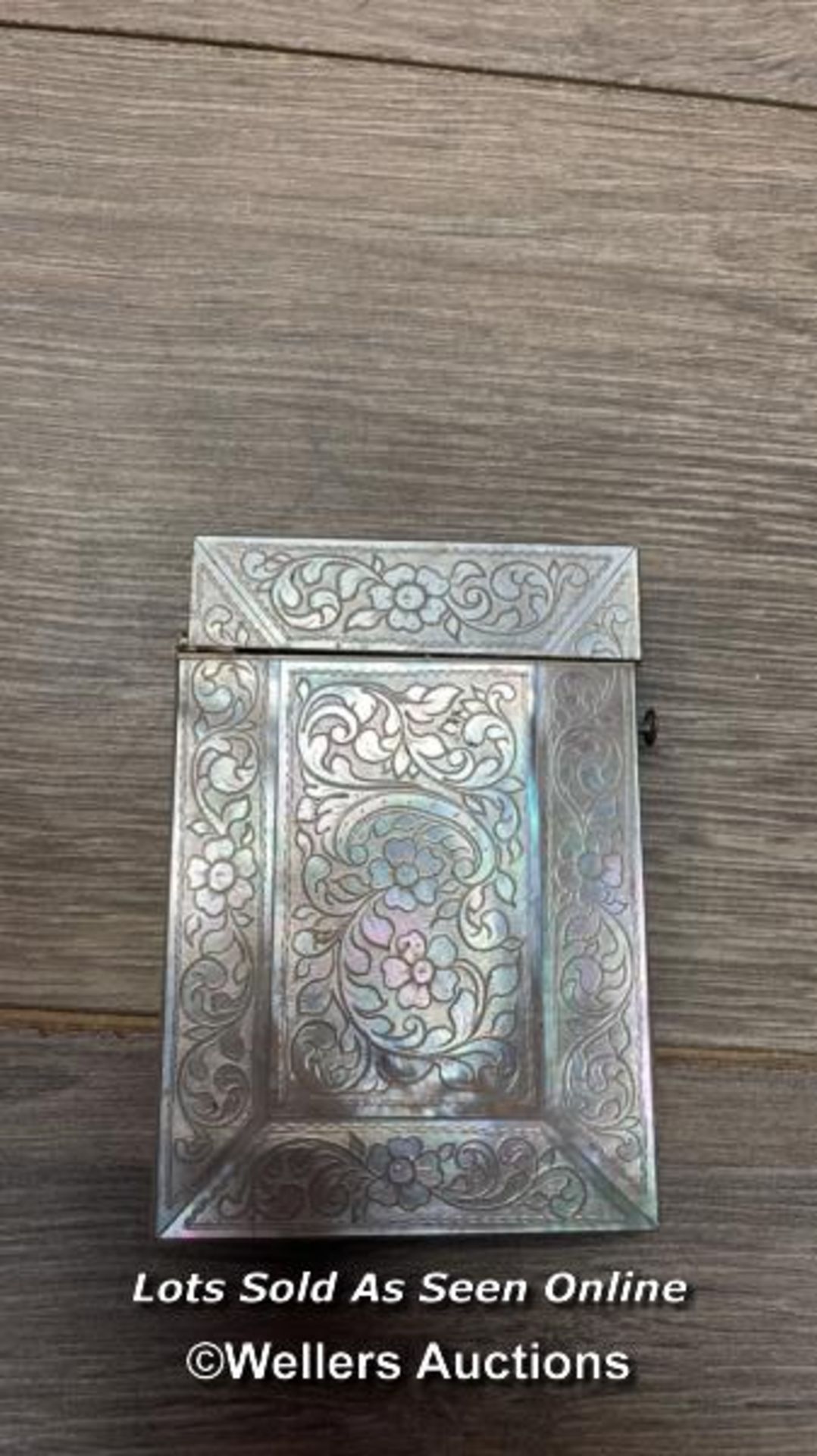 *ANTIQUE MOTHER OF PEARL CARD CASE (SELLING AS A REPAIR OR RESTORATION) - Image 2 of 2