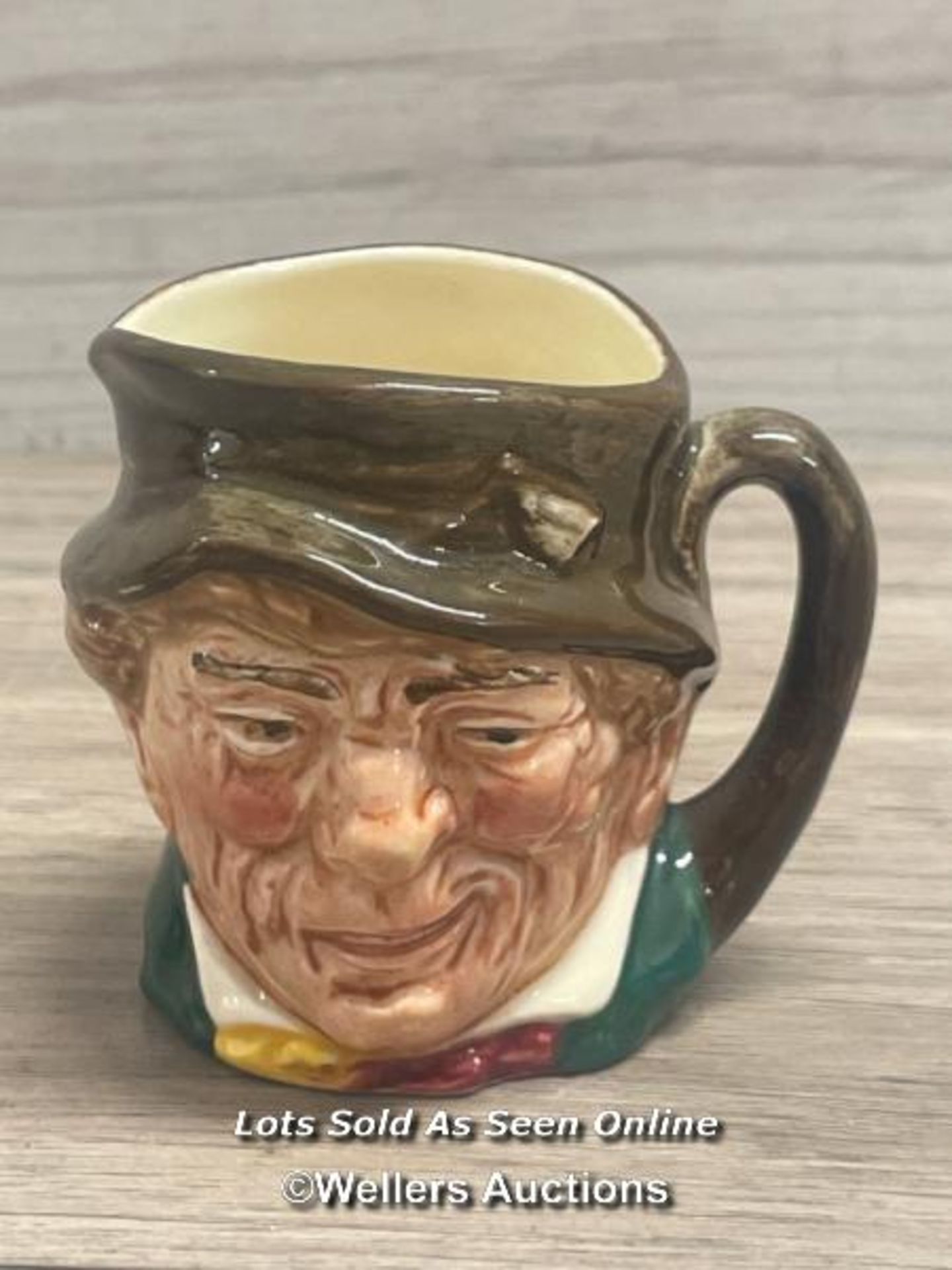 SMALL ROYAL DOULTON TOBY JUG, 5.5CM HIGH