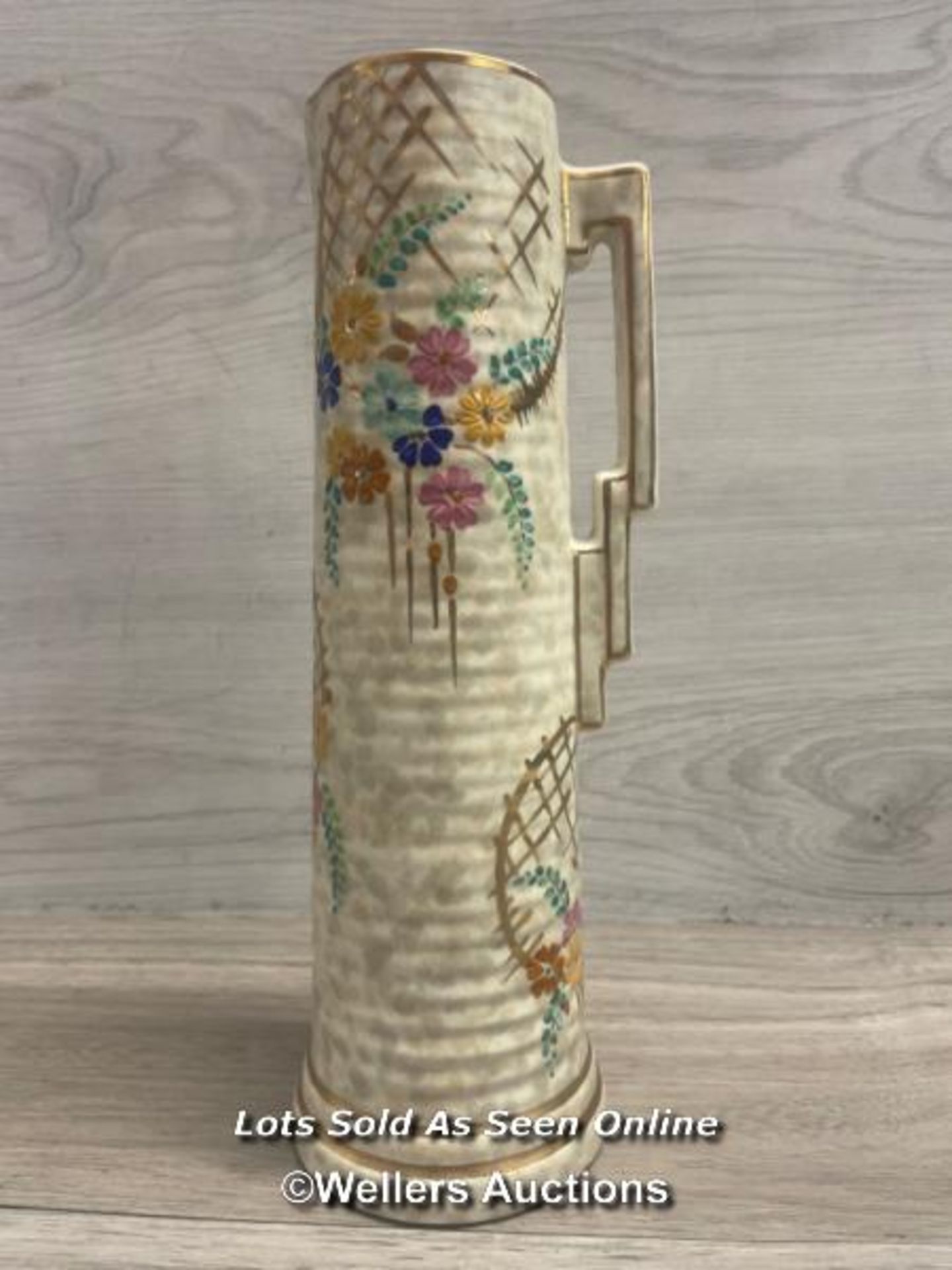 BEWLEY POTTERY TALL JUG, 29.5CM HIGH