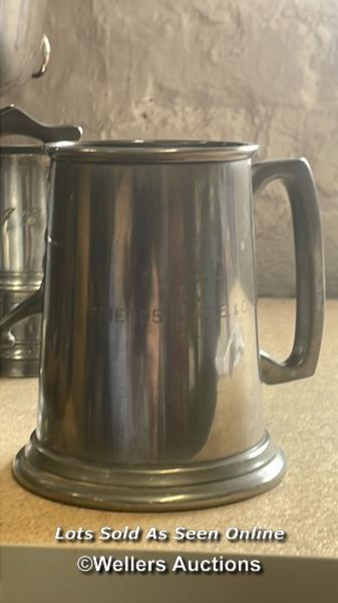 METALWARE INCL. TANKARDS, TROPHY AND ROSE BOWL (8) - Image 10 of 11