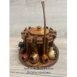 *SMOKING PIPE DISPLAY STAND WITH TEN PIPES INCLUDING JAMBO AND K&P