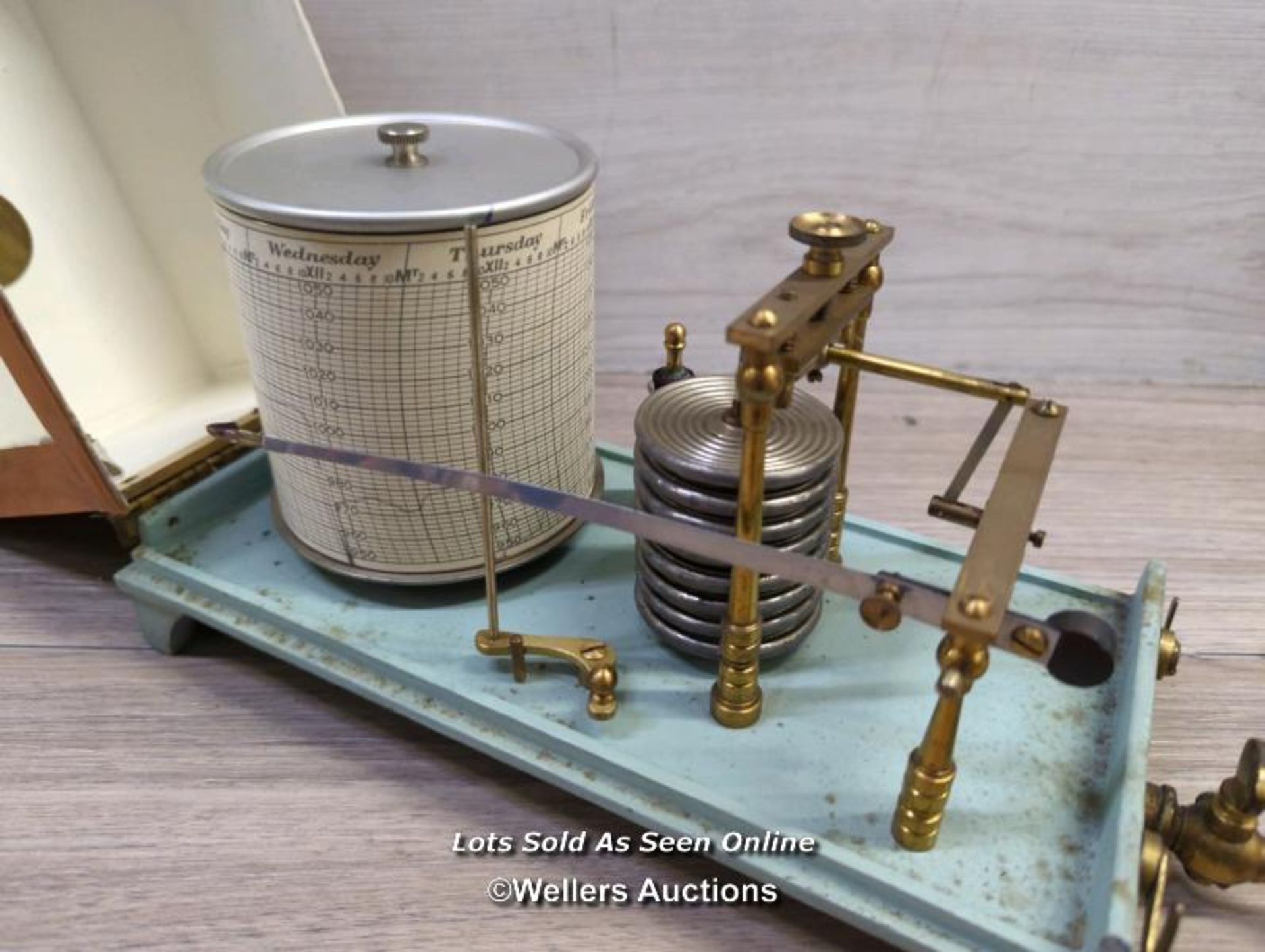 *VINTAGE COPPER BAROGRAPH'JOHN DAVIS & SON LTD, DERBY'VG CONDITION AND TESTED - Image 6 of 6