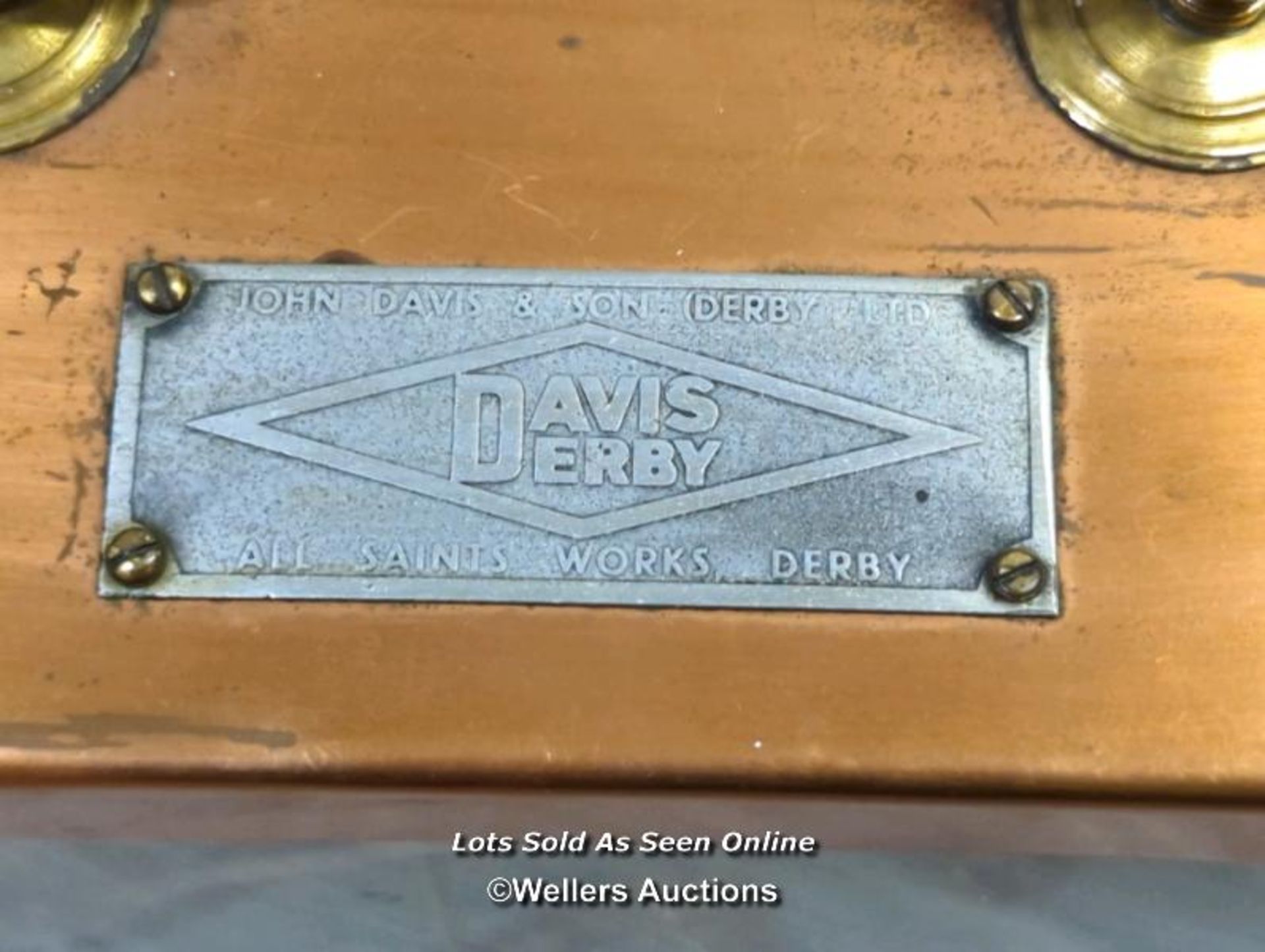 *VINTAGE COPPER BAROGRAPH'JOHN DAVIS & SON LTD, DERBY'VG CONDITION AND TESTED - Image 3 of 6