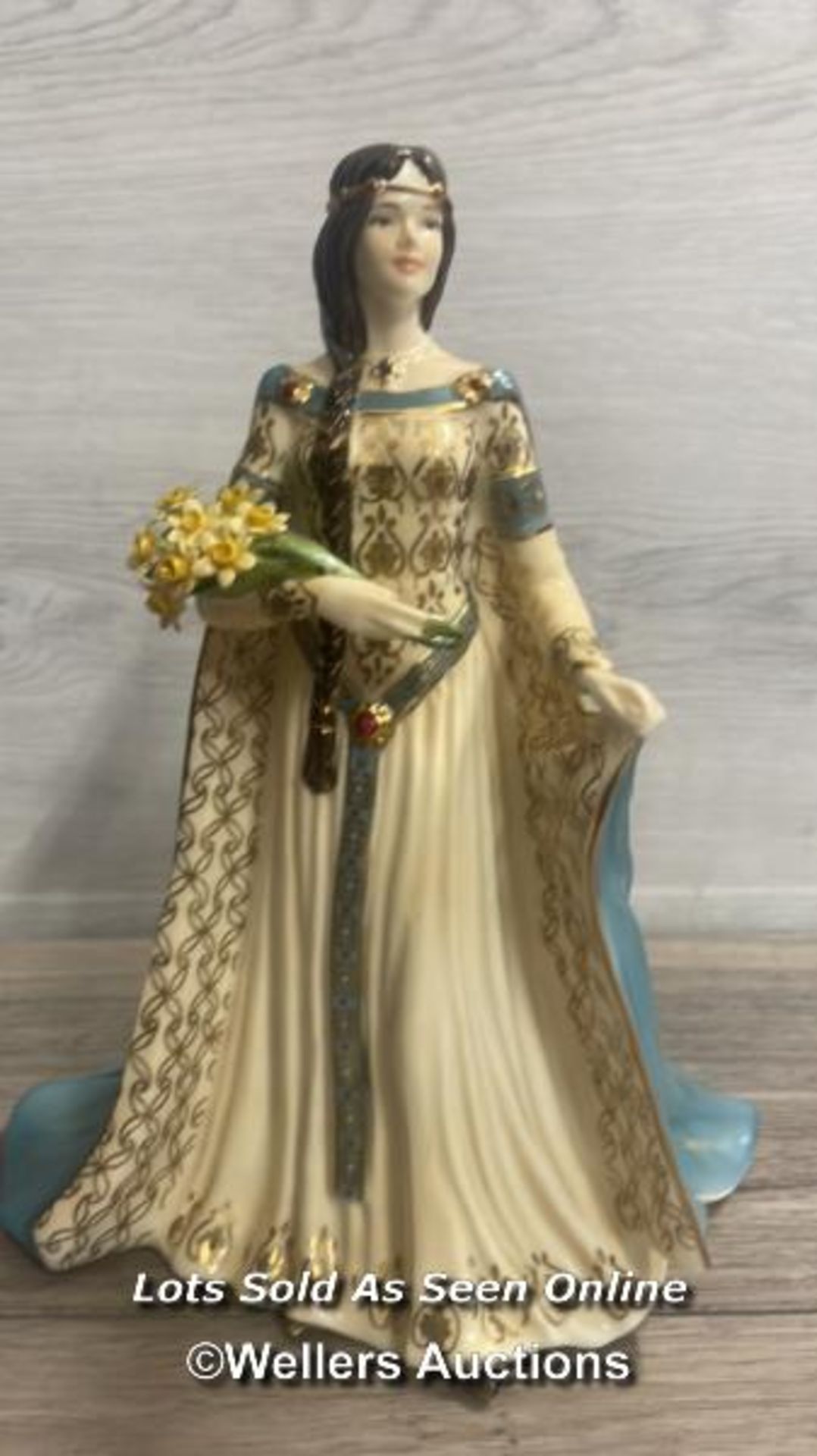 THREE ROYAL WORCESTER FIGURINES - THE MAIDEN OF DANA, BRANWEN AND THE DAUGHTER OF ERIN - Image 6 of 7