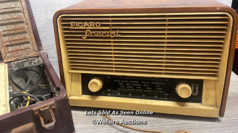 VINTAGE FIGARO & VIDOR RADIOS - Image 2 of 4