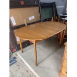 *EXTENDABLE DINING TABLE WITH FOUR CHAIRS AND CENTRAL LEAF - CLOSED LENGTH 145CM