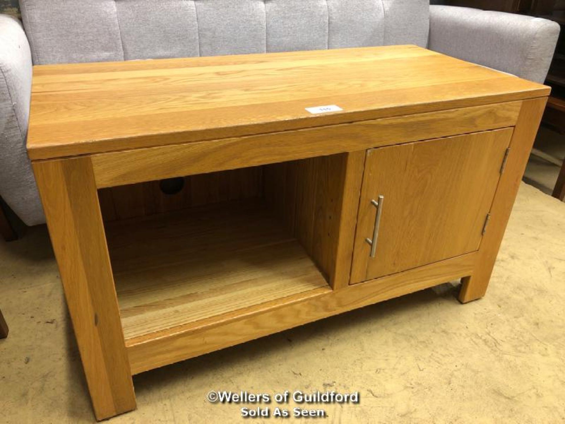 *LAMINATE ENTERTAINMENT UNIT - 60CM H X 104CM W X 50CM D