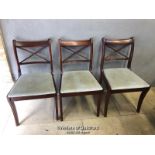 *X3 DINING CHAIRS - 86CM H X 50CM W X 44CM D