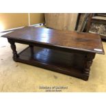 *OAK COFFEE TABLE - 43CM H X 121CM L X 56CM W