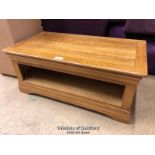 *MODERN COFFEE TABLE WITH UNDERTABLE STORAGE SPACE - 110CM L X 46CM H - 60CM D