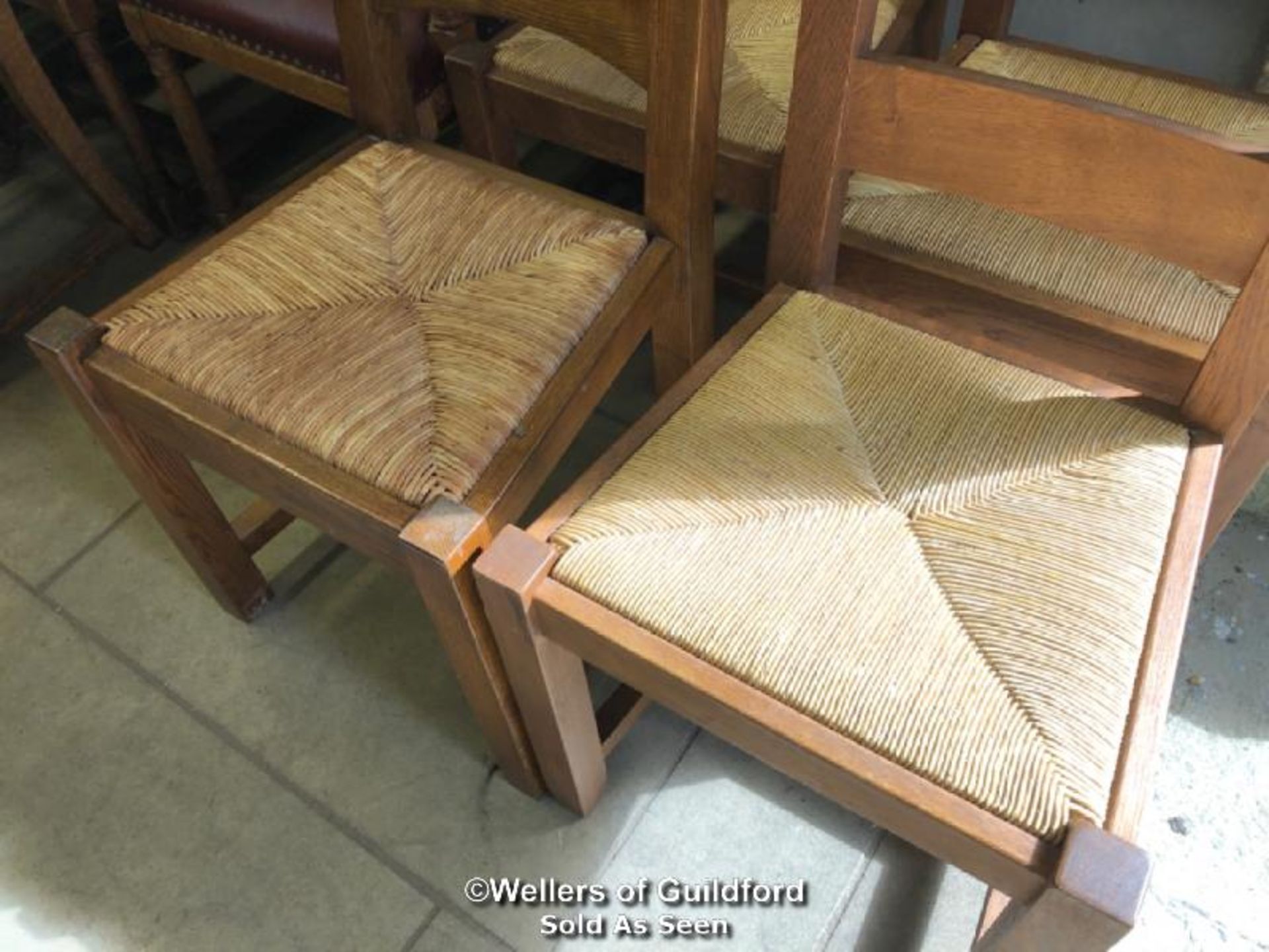 *X4 LADDER BACK CHAIRS (ONE NON MATCHING LADDER) - 105.5CM H X 47CM W X 43CM D - Bild 2 aus 2