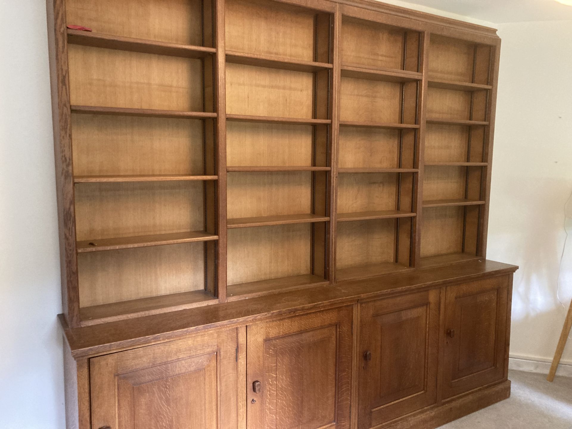 *HUGE BOOK CASE, WITH THREE KEYS FOR LOWER CUPBOARDS - 2510MM H X 2780MM W X 470MM D - Image 2 of 3