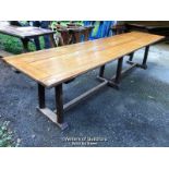 *NON MATCHING REFECTORY TABLE AND BASE - 3.2M L X 76CM W X 79CM H