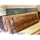 *X12 REFECTORY TABLE TOPS - LONGEST TOP 397CM L X 87CM W