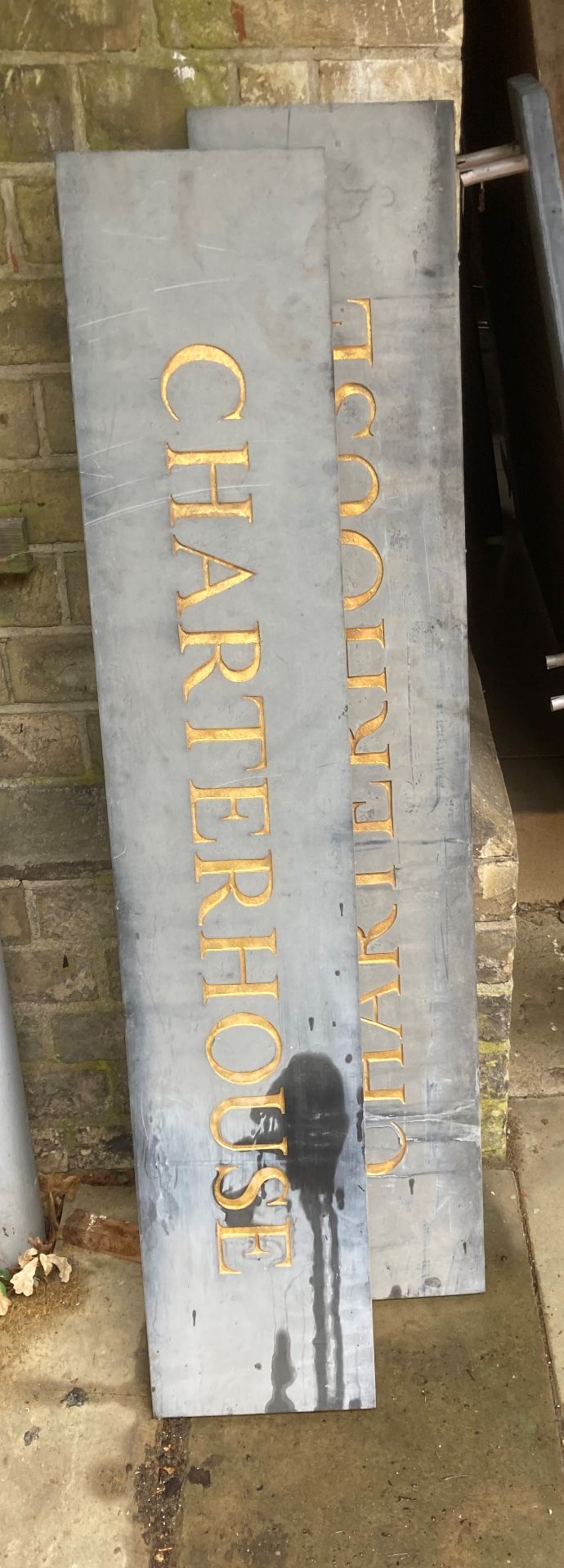 *X3 SLATE CHARTERHOUSE SIGNS - 1450MM X 450MM