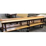 *OAK GYMNASIUM BENCH WITH 3 FEET - 2.98M L