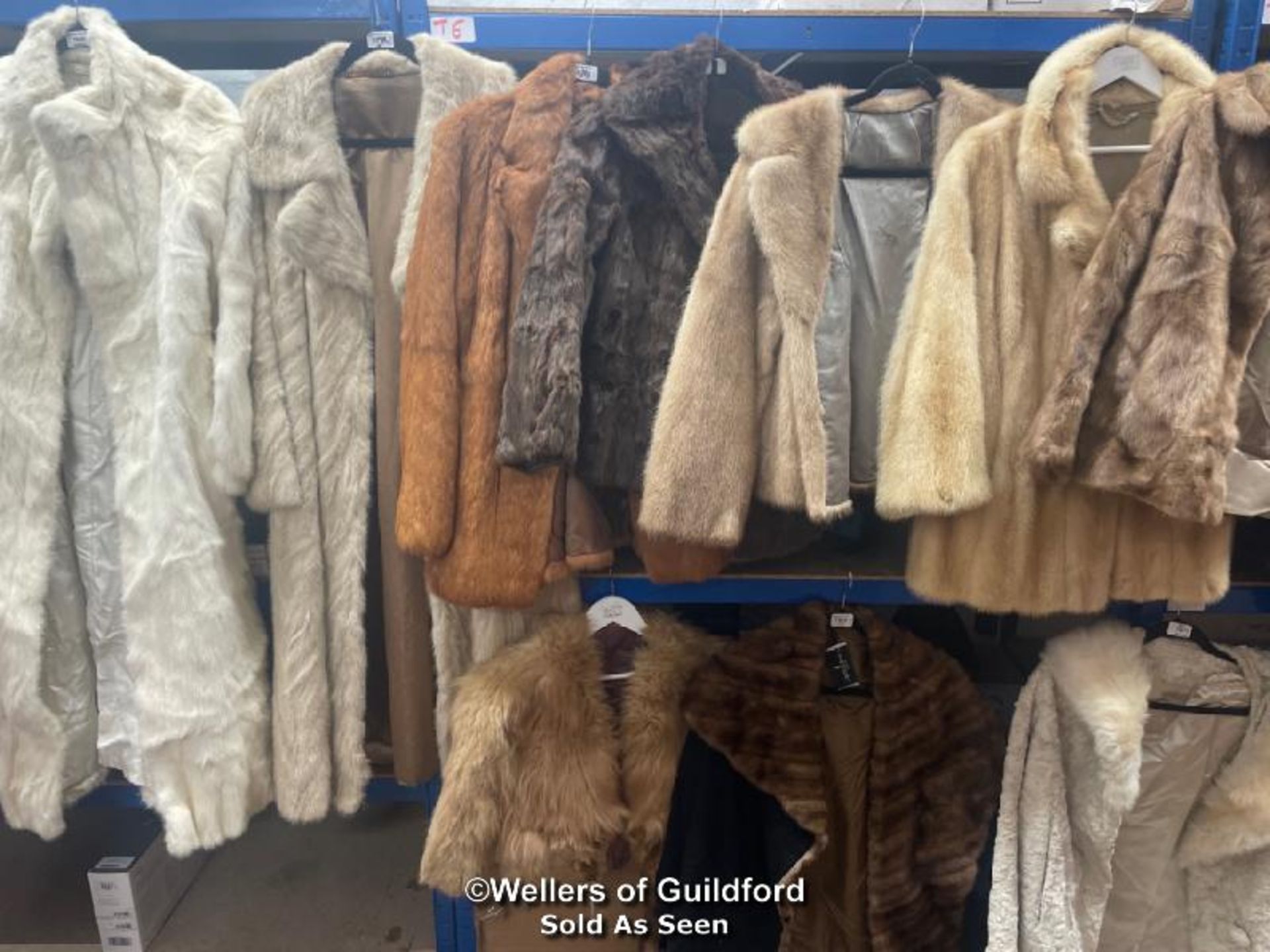 *ELEVEN ASSORTED VINTAGE FUR COATS