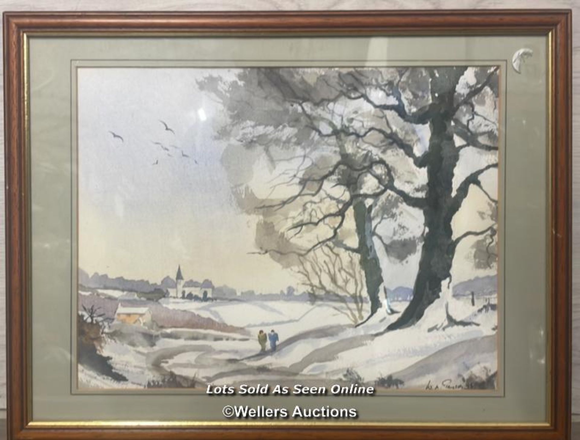 *TWO PAINTINGS DEPICTING SNOWY LANDSCAPES, THE LARGEST SIGNED "ARTHUR READ 1975" OIL ON BOARD 60 X - Image 5 of 7