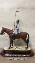 MICHAEL J SUTTY HAND PAINTED PORCELAIN FIGURE, 27TH LIGHT CAVALRY, MODEL NO.50 LIMITED EDITION OF