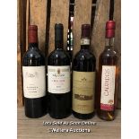 THREE BOTTLES OF ITALIAN RED WINE AND ONE OTHER, INCL. 2016 PAOLO CONTERNO BARBERA D'ALBA LA