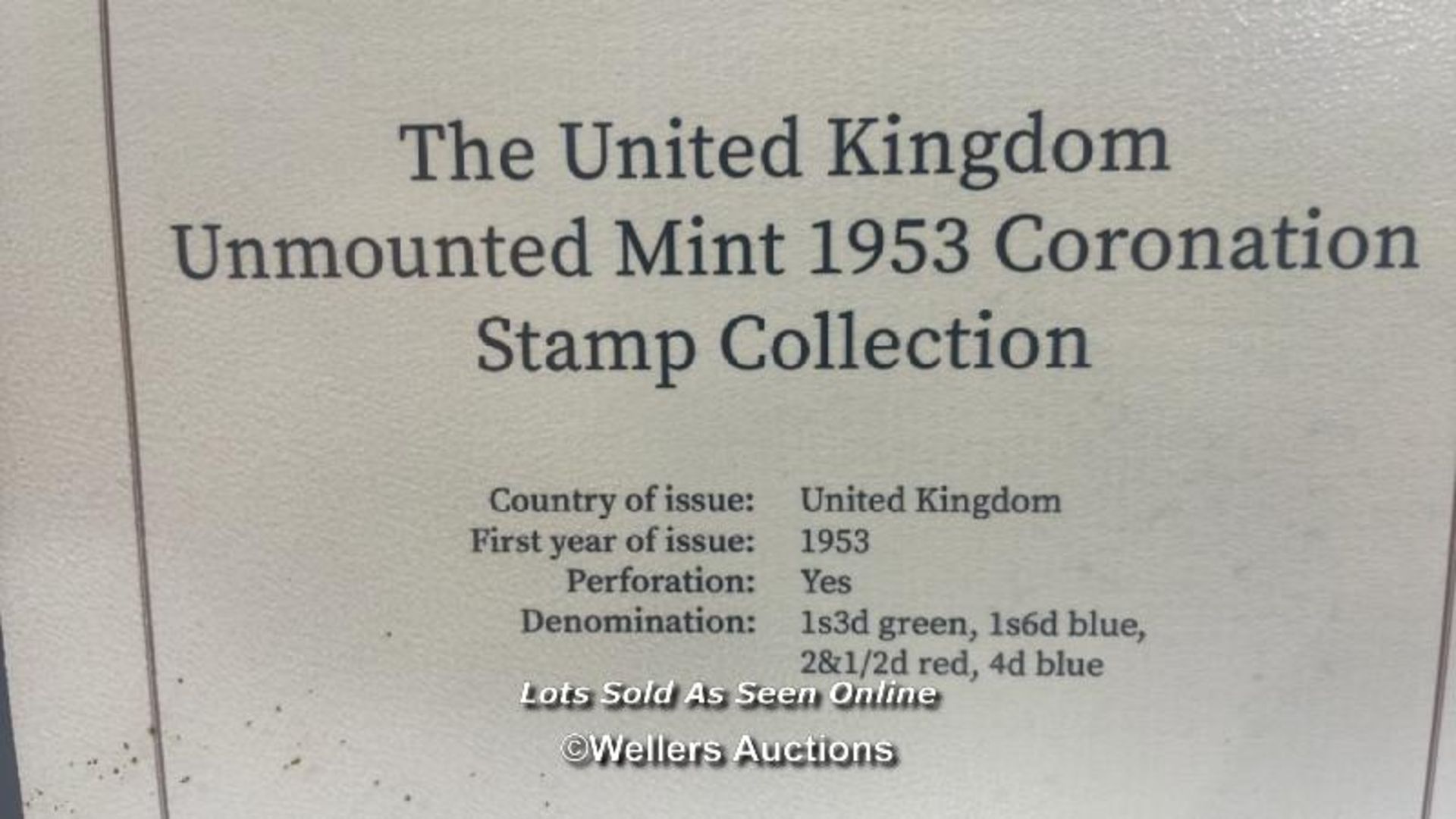 HARRINTON & BYRNE THE UNITED KINGDOM UNMOUNTED MINT 1953 CORONATION STAMP COLLECTION - Bild 3 aus 4
