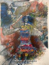 THEO TOBIASSE (1927 - 2012) A SIGNED LITHOGRAPH PRINT, " LITTLE GIRL PEROLUE IN THE DREAMS OF