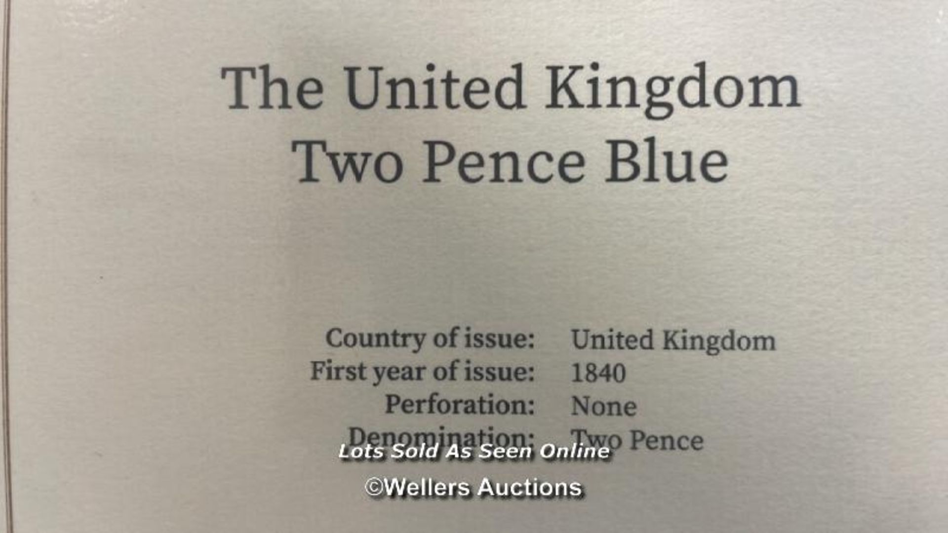 HARRINGTON & BYRNE THE UNITED KINGDOM TWO PENCE BLUE - Image 3 of 4