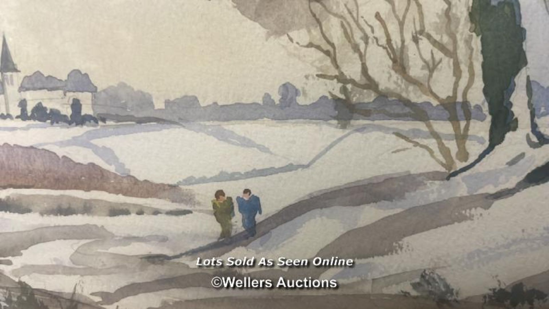 *TWO PAINTINGS DEPICTING SNOWY LANDSCAPES, THE LARGEST SIGNED "ARTHUR READ 1975" OIL ON BOARD 60 X - Image 6 of 7