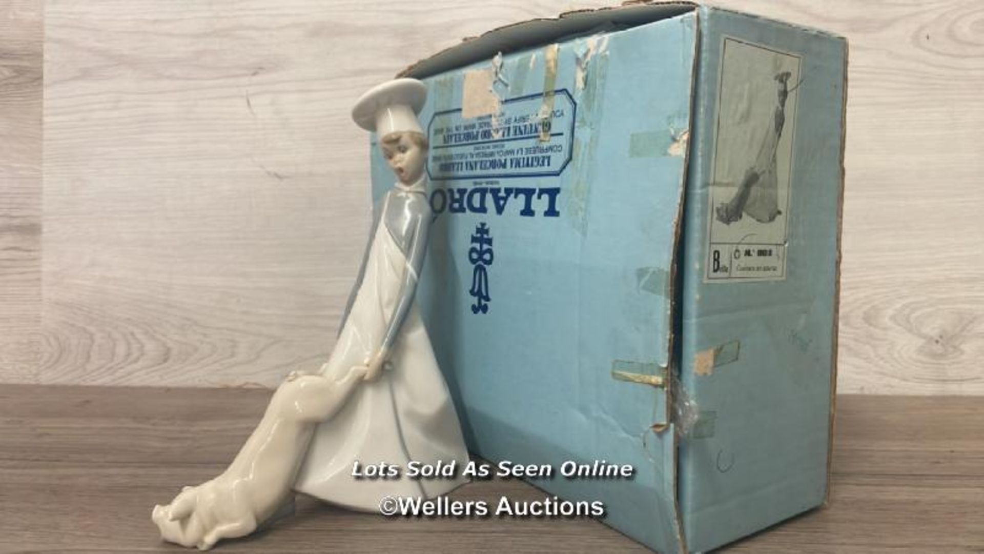 LLADRO - BRILLO FIGURE NO. 01004608 "COOK IN TROUBLE" , 25CM HIGH, OVERALL GOOD CONDITION, BOXED - Image 7 of 7