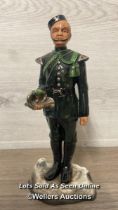 MICHAEL J SUTTY HAND PAINTED PORCELAIN FIGURE, 6TH GURKHA RIFLES, BUGLER, MODEL NUMBER 47, GOOD