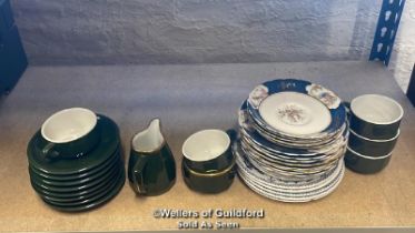 ASSORTED PLATES AND PART COFFEE SET