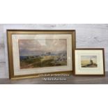 *DAVID COX JNR (1809-1885) TWO FRAMED WATERCOLOURS "NEAR TUNBRIDGE WELLS" 45 X 26CM, SIGNED AND "A