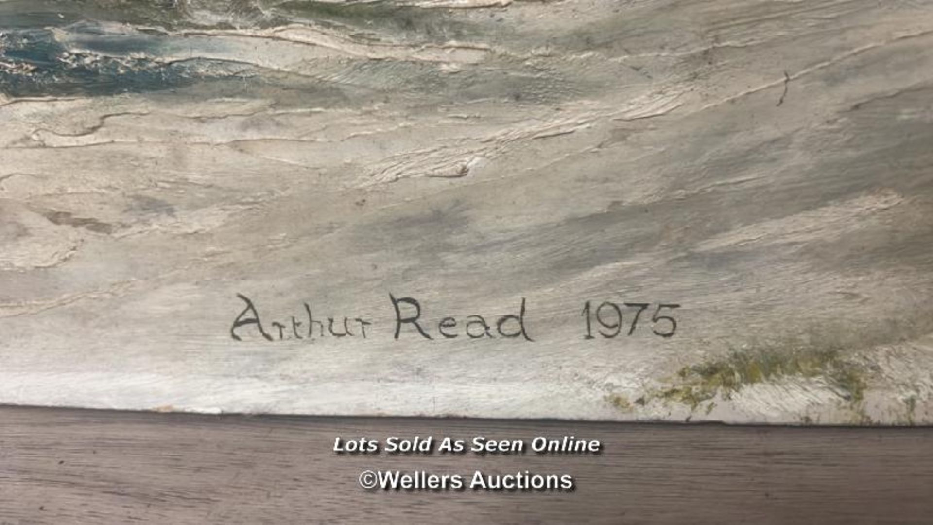 *TWO PAINTINGS DEPICTING SNOWY LANDSCAPES, THE LARGEST SIGNED "ARTHUR READ 1975" OIL ON BOARD 60 X - Bild 4 aus 7