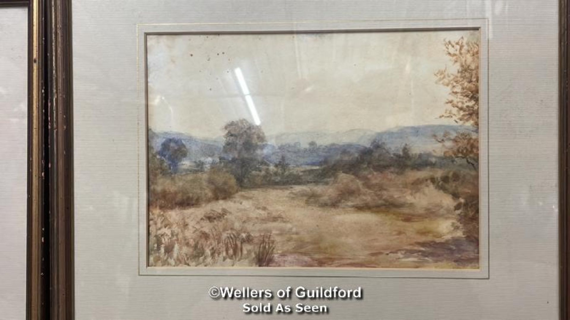 BRIAN WHITMORE (FL.1871 - 1897), TWO FRAMED WATERCOLOUR LANDSCAPES SIGNED B.WHITMORE,. 25 X 14CM & - Bild 5 aus 7