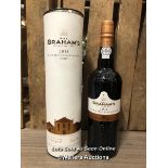 2011 W. & J. GRAHAM'S LATE BOTTLED VINTAGE PORT, 750ML, 20% VOL