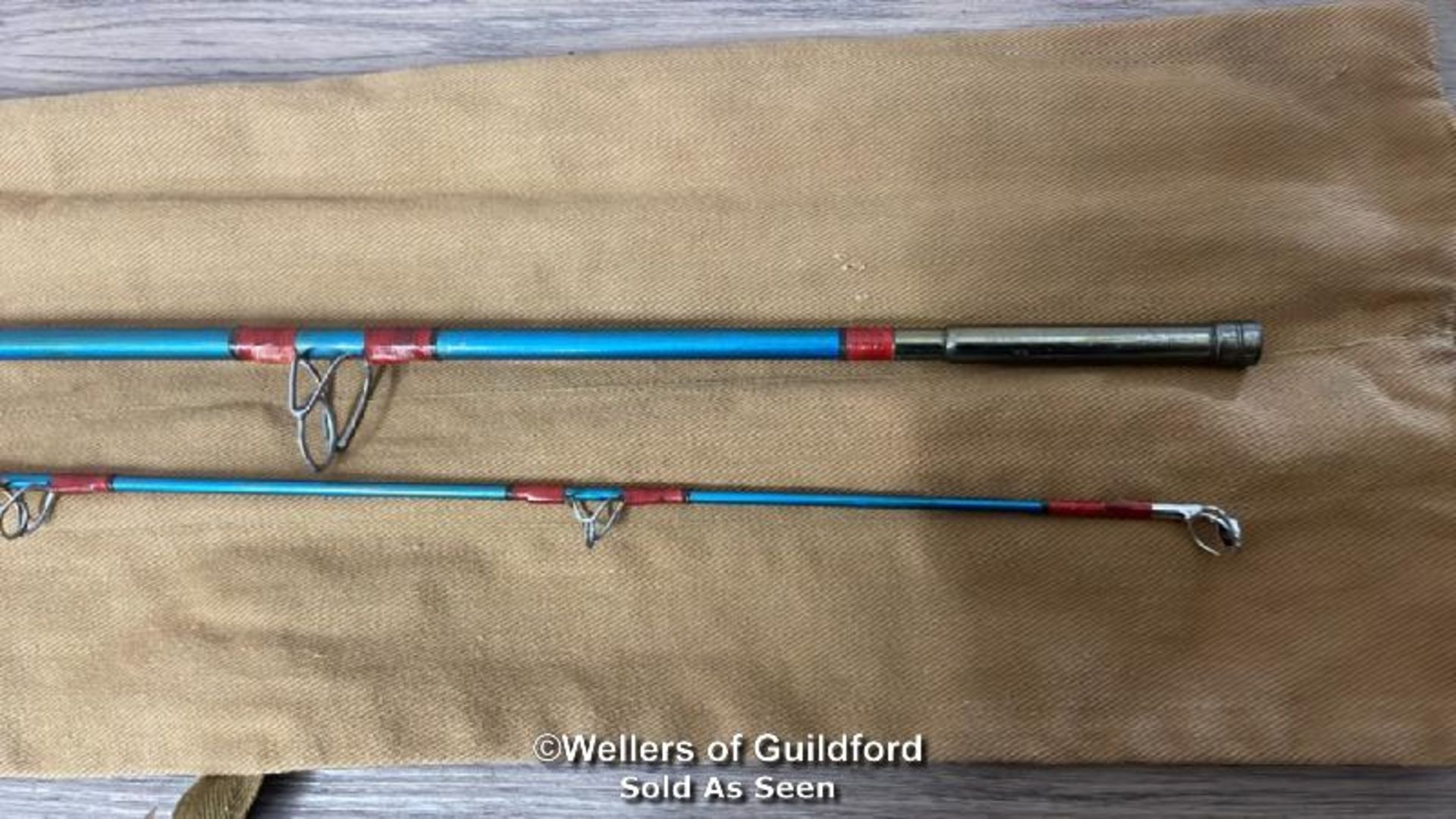 THREE VINTAGE FISHING RODS INCLUDING ONE GREEN DRAKE AND TWO MILBRO GILLIE - Image 9 of 13