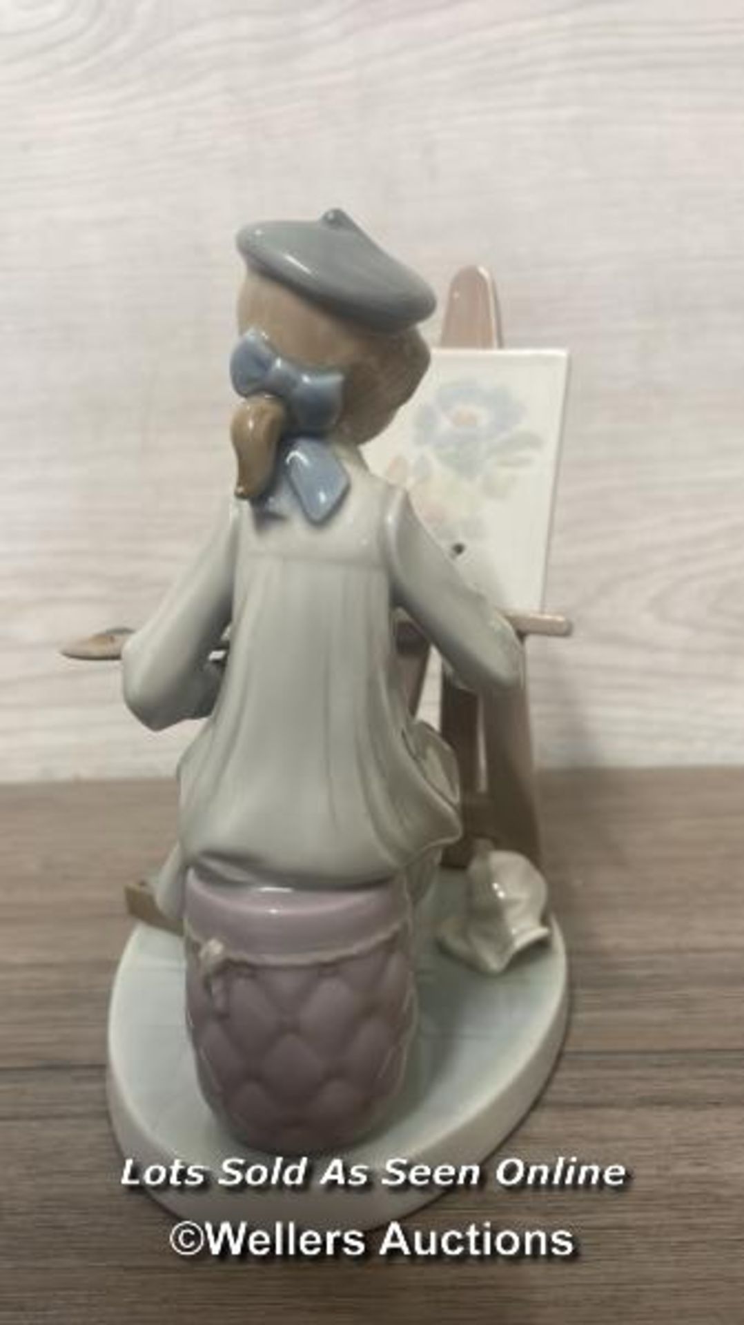 LLADRO FIGURE "YOUNG PAINTER" NO. 5.363, 17CM HIGH, OVERALL GOOD CONDITION, BOXED - Bild 3 aus 11